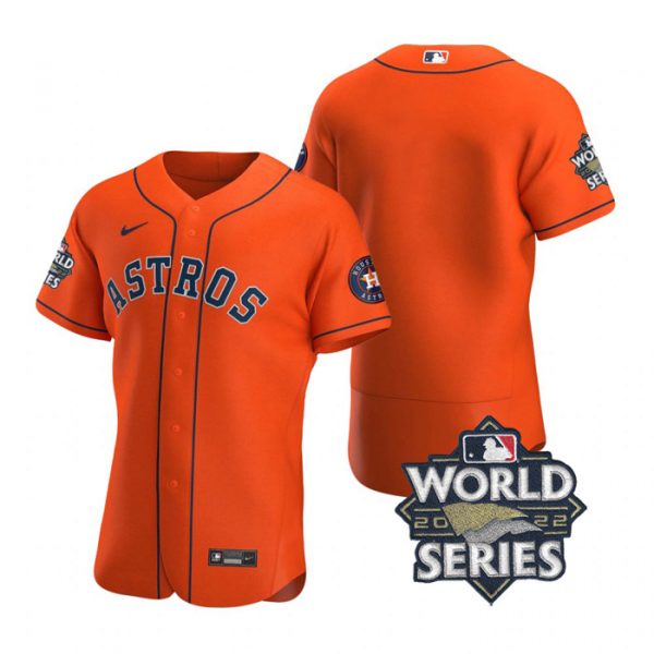 Astros Blank Orange Nike 2022 World Series Flexbase Jersey->philadelphia phillies->MLB Jersey